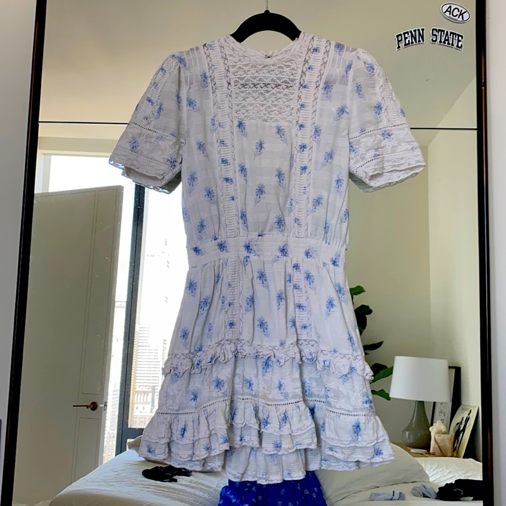 LoveShackFancy Leighton Mini Dress
